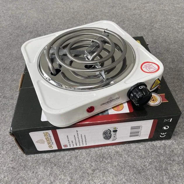 Плита Crownberg CB-3740 настільна електрична однокомфоркова спіральна для компактного використання на кухні. - Зображення 9