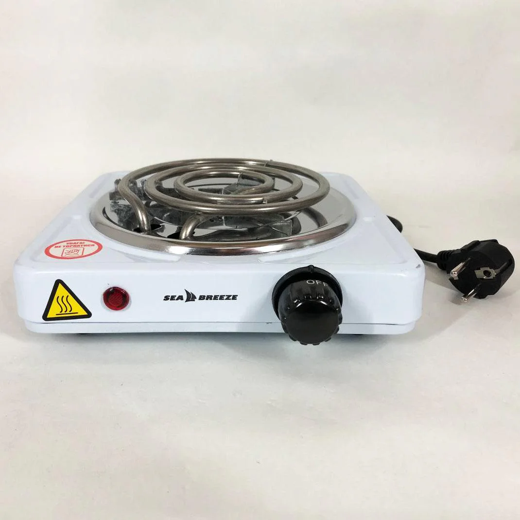 Настільна плита електрична Sea Breeze SB-062 1000 Вт, компактний і зручний пристрій для приготування їжі та розпалювання вугілля. - Зображення 10