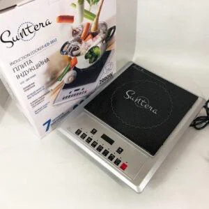 Плитка індукційна Suntera ICD-1012 з LED дисплеєм для зручного приготування страв.