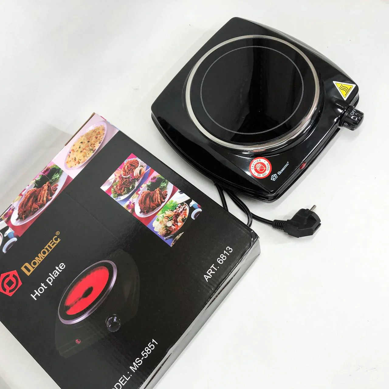 Електроплита настільна Domotec MS-5851 для компактного приготування їжі вдома чи на дачі - Зображення 8