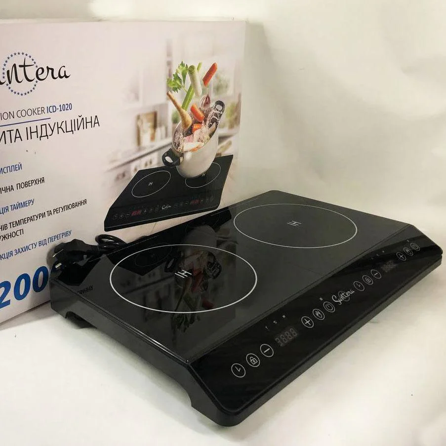 Електроплита індукційна Suntera ICD-1020 з LED дисплеєм для комфортного приготування їжі. - Зображення 6