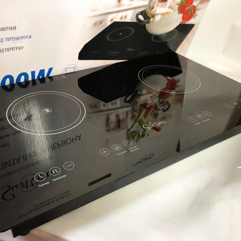 Електроплита велика індукційна Suntera ICD-2202 2200 Вт для зручного та безпечного приготування їжі. - Зображення 4