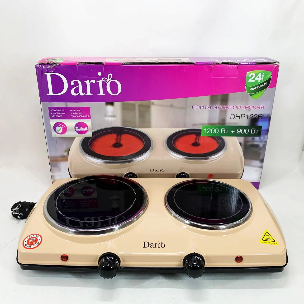 Плита настільна інфрачервона DARIO DHP122B – швидкий та ефективний приготувальний помічник. - Зображення 8