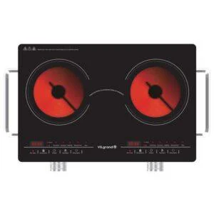 Настільна плита електрична ViLgrand VHP2052FR з двома потужними конфорками для швидкого приготування їжі.