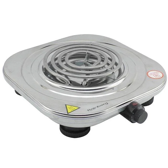 Електроплита Rainberg RB-010 спіральна — компактна плита для кухні з потужністю 2000 Вт. - Зображення 12
