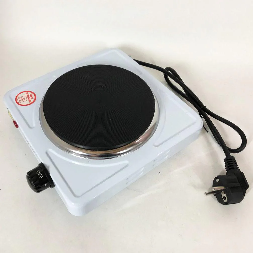 Настільна плита електрична Sea Breeze SB-060 з механічним управлінням та потужністю 1 кВт. - Зображення 2