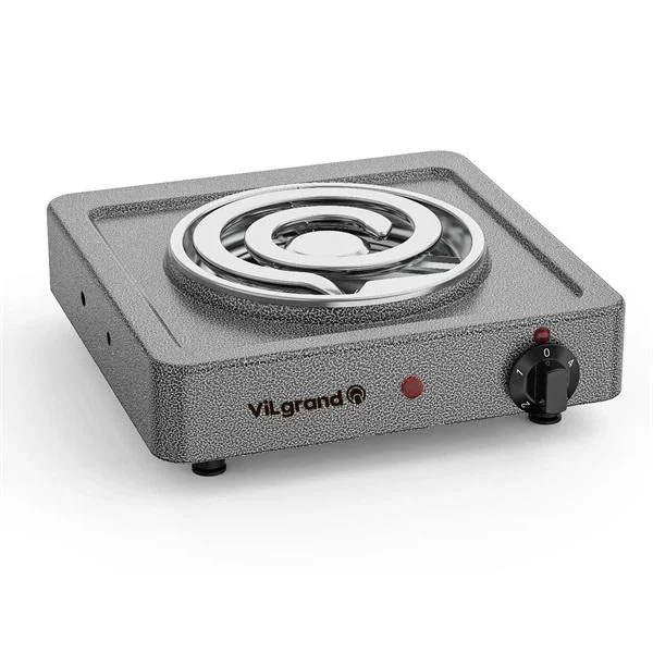 Плита настільна електрична ViLgrand VHP161D з термостатом для безпеки та оптимального приготування. - Зображення 2