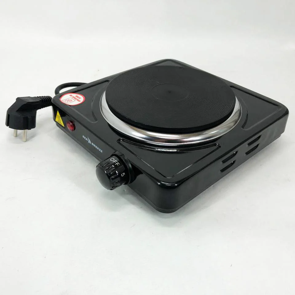 Настільна плита електрична Sea Breeze SB-061 1000 Вт, компактна переносна для зручності на кухні. - Зображення 4