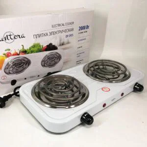 Плита електрична Suntera DP-1915 2000 Вт, потужна настільна плита для компактних кухонь.
