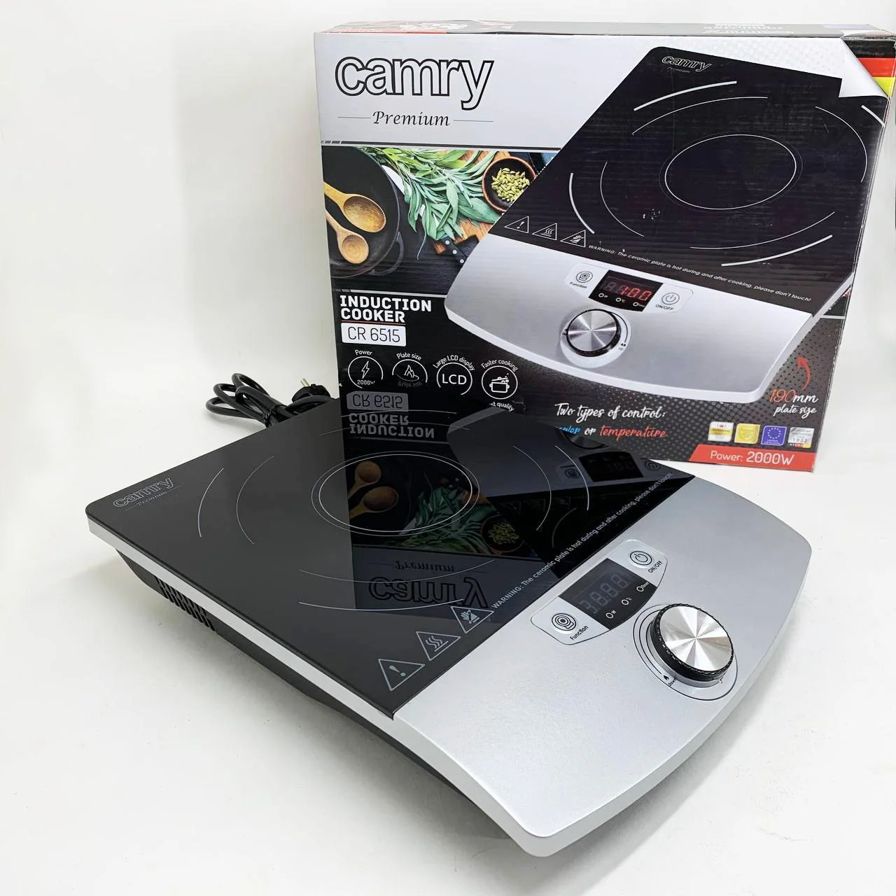 Індукційна плита CAMRY CR 6515 настільна одноконфоркова з енергоефективним приготуванням. - Зображення 5