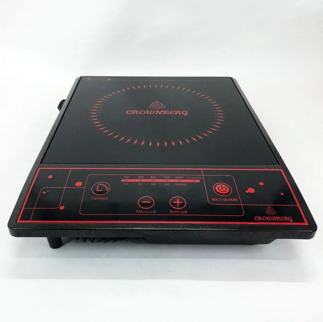 Плита настільна інфрачервона Crownberg CB-1322 для швидкого приготування їжі з потужністю 2000Вт. - Зображення 7