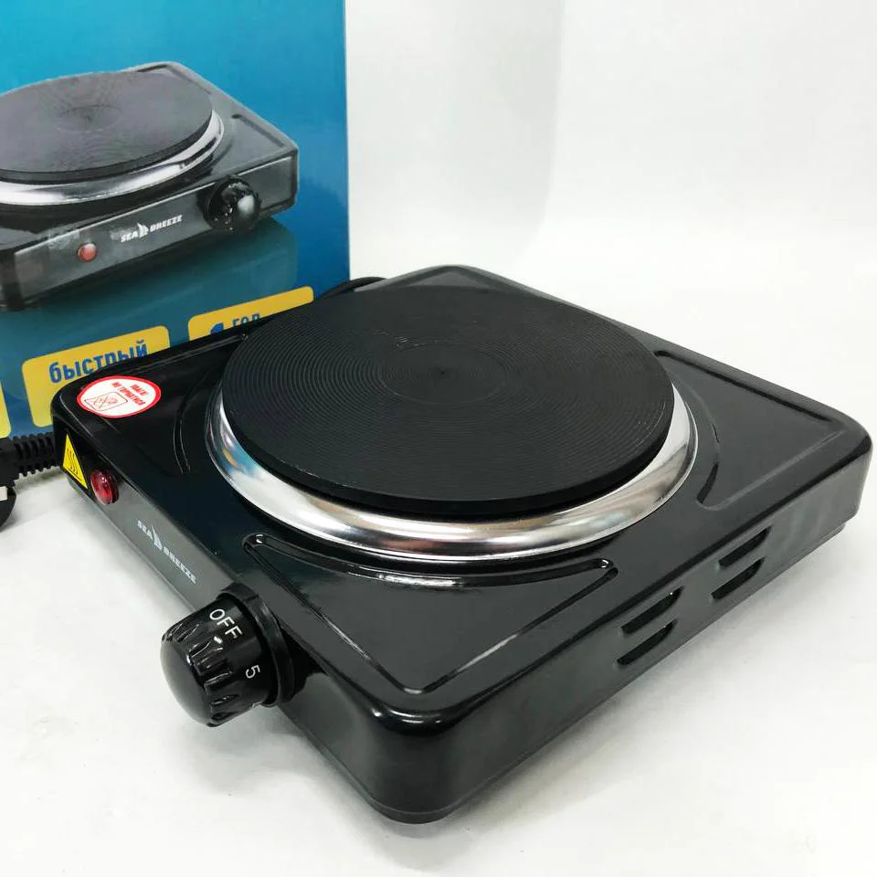 Настільна плита електрична Sea Breeze SB-061 1000 Вт, компактна переносна для зручності на кухні. - Зображення 6