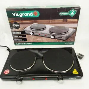 Настільна плита VILGRAND VHP182F Black 2500Вт — ідеальна для приготування їжі в будь-яких умовах.
