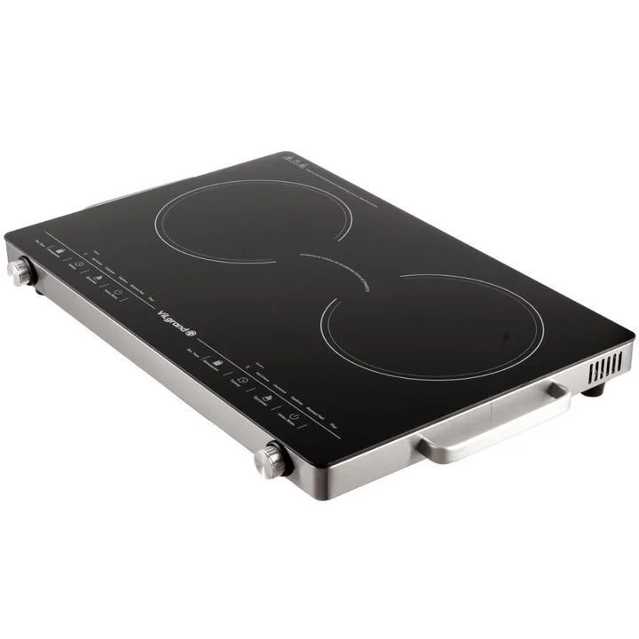 Настільна плита електрична ViLgrand VHP2052FR з двома потужними конфорками для швидкого приготування їжі. - Зображення 3