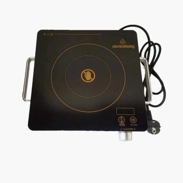 Настільна електрична інфрачервона плита Crownberg CB-1325 для приготування страв вдома і на дачі - Зображення 4