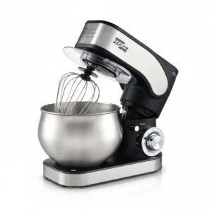 Планетарний кухонний міксер 4 в 1 Zepline ZP-136, чаша 5 літрів, потужність 3500 Вт, нержавіюча сталь. Чорний