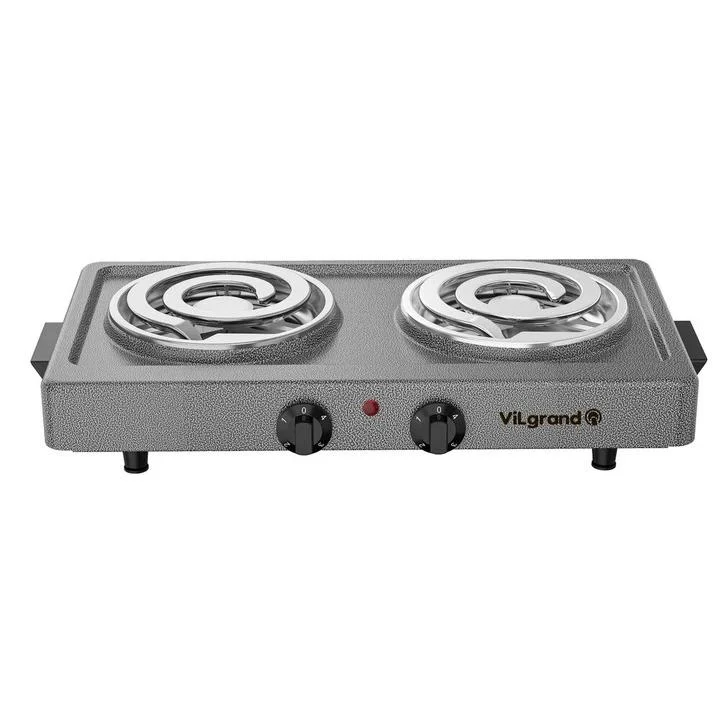 Електроплита Vilgrand VHP162D Gray — компактна настільна плита для дому або дачі.