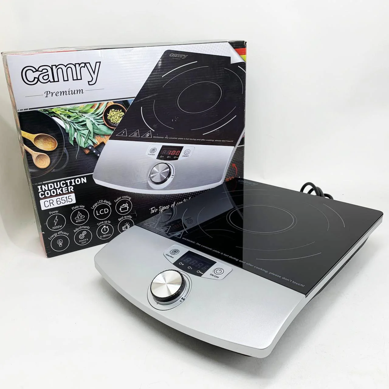Індукційна плита CAMRY CR 6515 настільна одноконфоркова з енергоефективним приготуванням. - Зображення 4