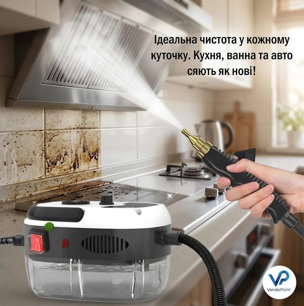 Пароочисник ручний Steam Cleaner 2500 Вт для прибирання будинку - Зображення 3