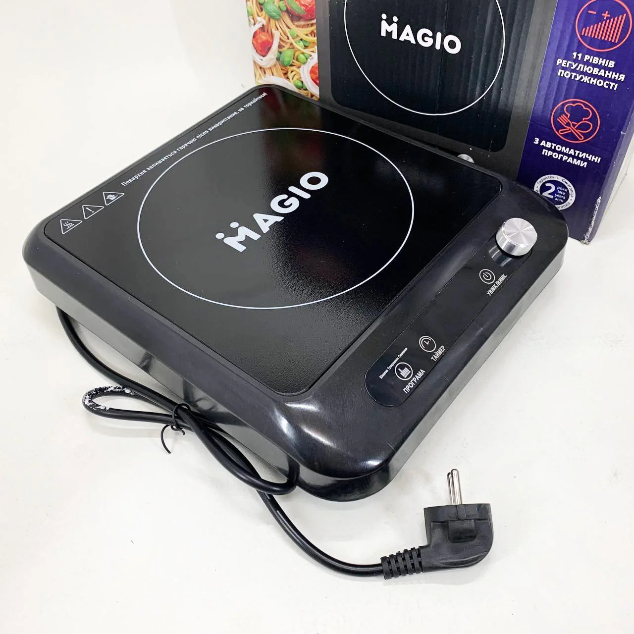 Настільна плита електрична Magio MG-144 – компактний пристрій для зручного приготування їжі. - Зображення 10