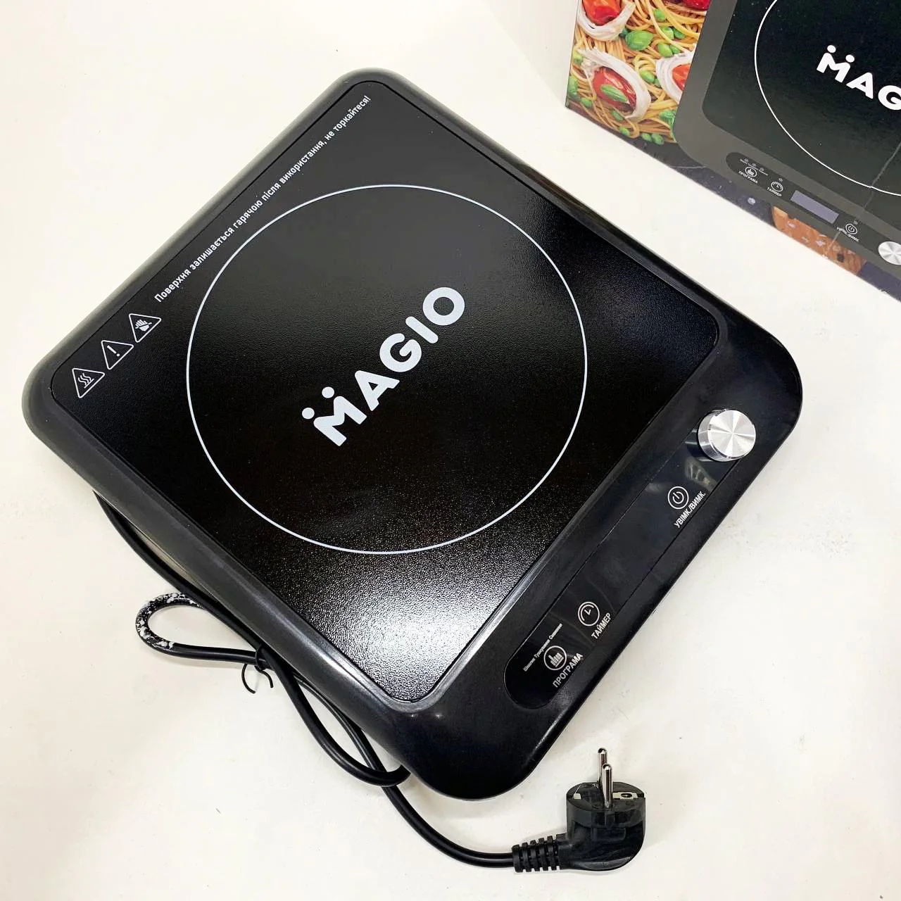 Настільна плита електрична Magio MG-144 – компактний пристрій для зручного приготування їжі. - Зображення 12
