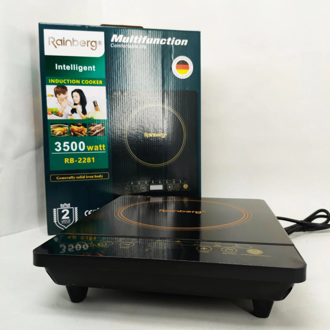 Індукційна плита Rainberg RB-2279 3500Вт з LED-дисплеєм для швидкого та енергоефективного приготування їжі. - Зображення 8