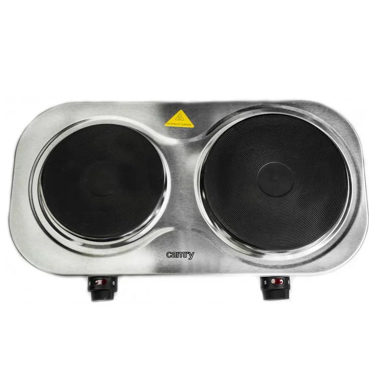 Електрична плита Camry CR 6511 на 2 конфорки з потужністю 2500Вт для зручного приготування їжі. - Зображення 8