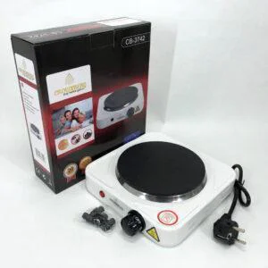 Електрична плита Crownberg CB-3742 настільна одноконфорочна для дачі та економії місця.