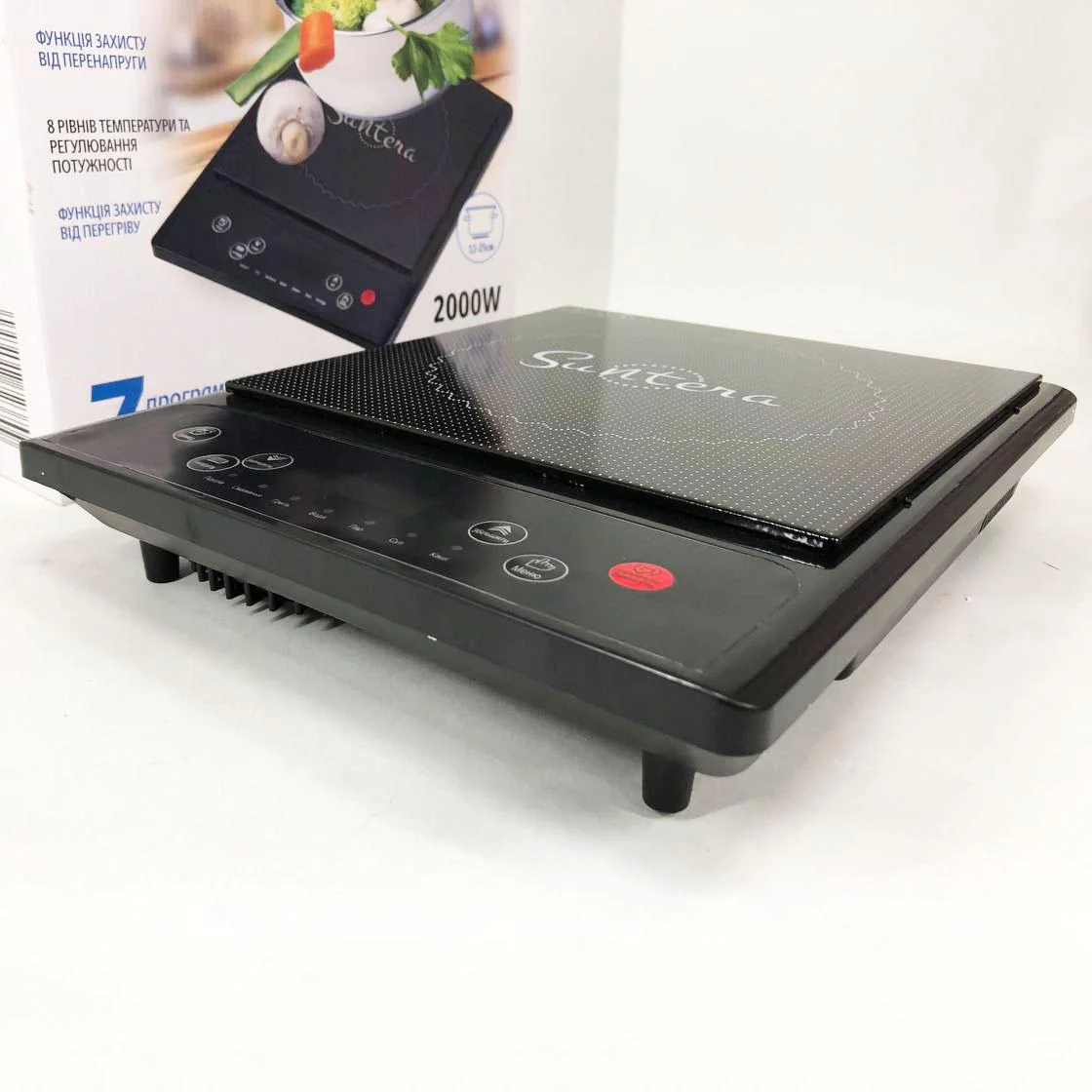 Електроплитка Suntera ICD-1009 2000 Вт, індукційна плита для комфортного приготування їжі. - Зображення 6