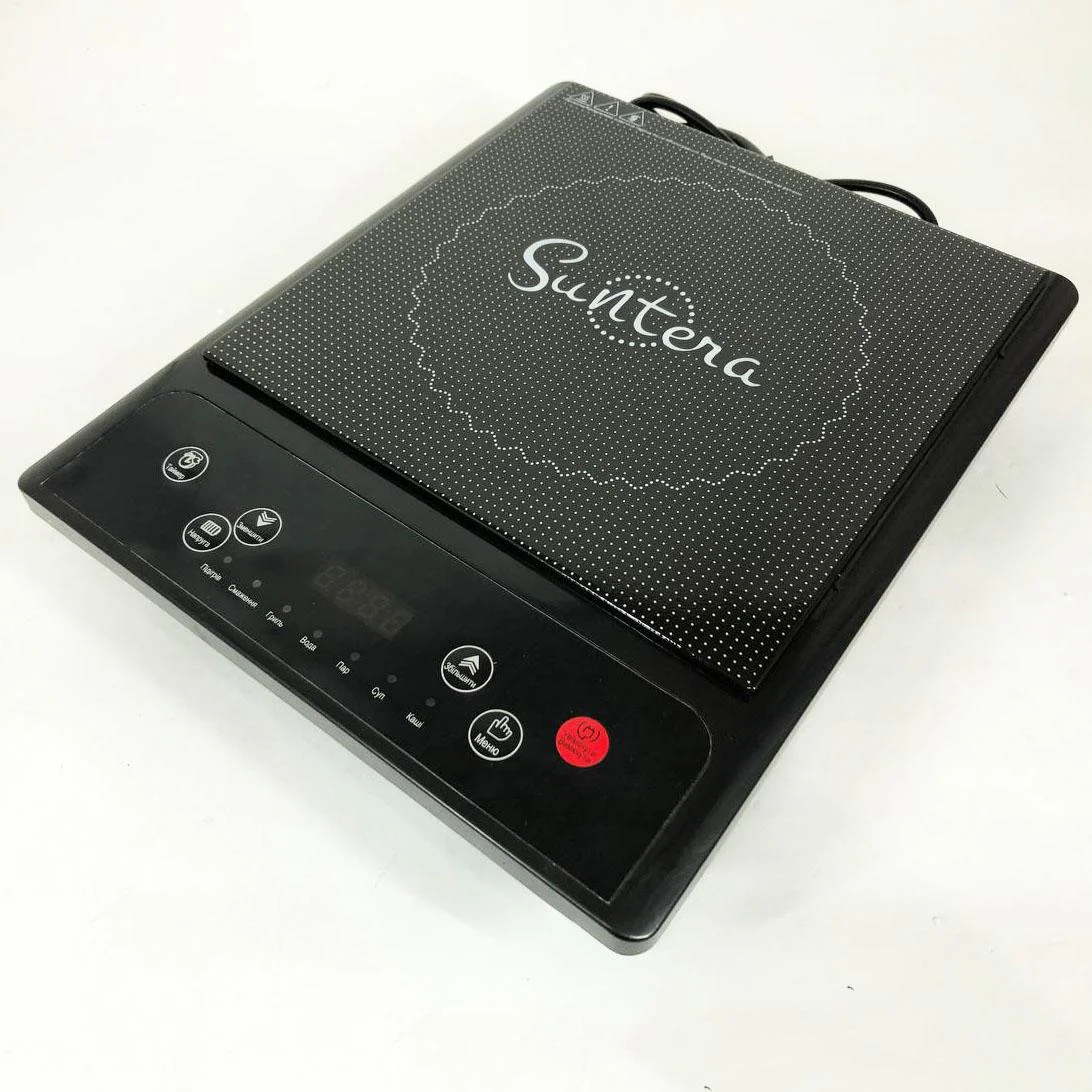 Електроплитка Suntera ICD-1009 2000 Вт, індукційна плита для комфортного приготування їжі. - Зображення 7