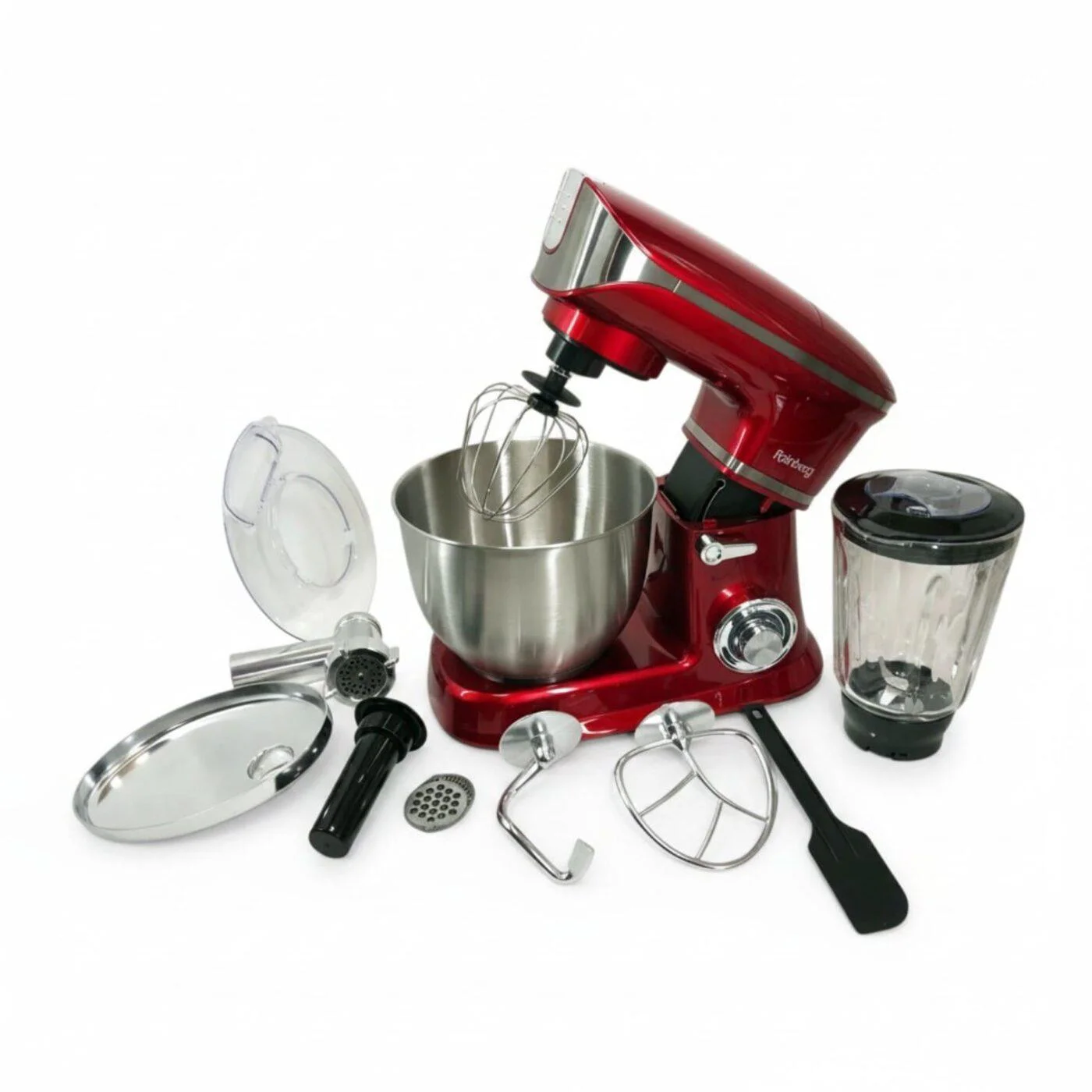 Багатофункціональний кухонний комбайн 3 в 1 Rainberg RB-8080, потужність 4200 Вт, тістоміс, м'ясорубка та блендер - Зображення 3