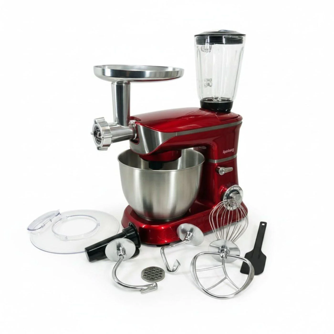 Багатофункціональний кухонний комбайн 3 в 1 Rainberg RB-8080, потужність 4200 Вт, тістоміс, м'ясорубка та блендер - Зображення 2