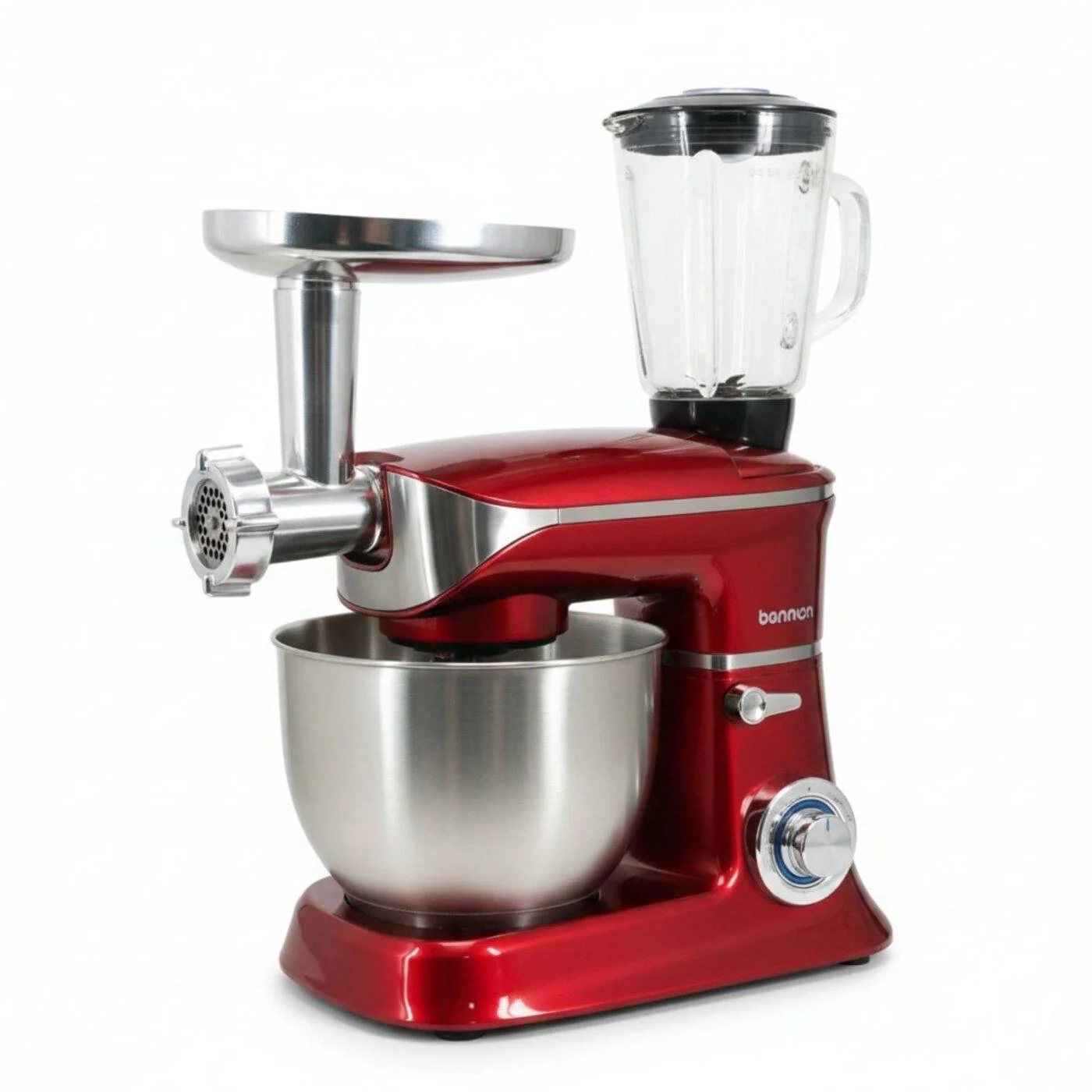 Багатофункціональний кухонний комбайн 3 в 1 Rainberg RB-8080, потужність 4200 Вт, тістоміс, м'ясорубка та блендер