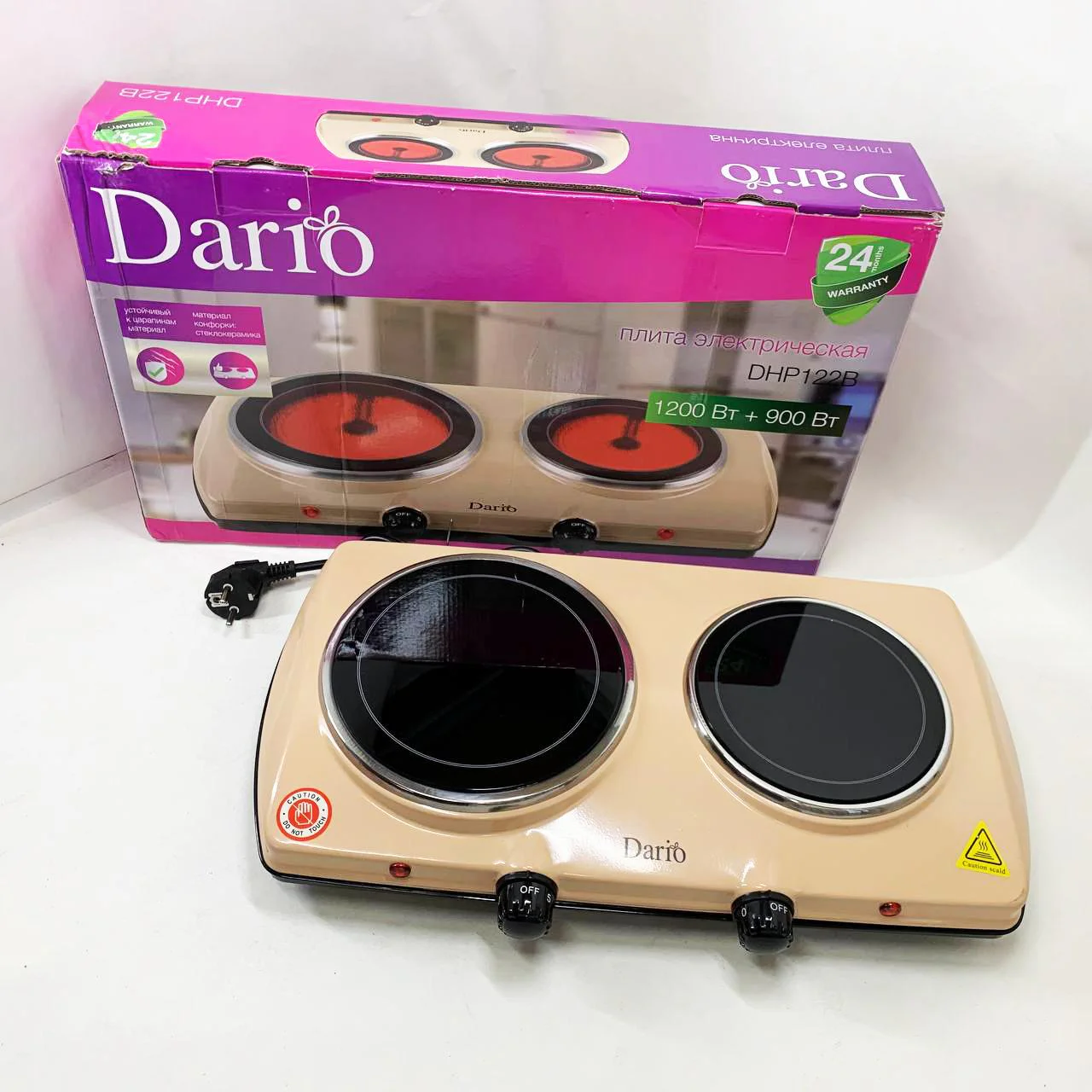 Плита настільна інфрачервона DARIO DHP122B – швидкий та ефективний приготувальний помічник. - Зображення 4