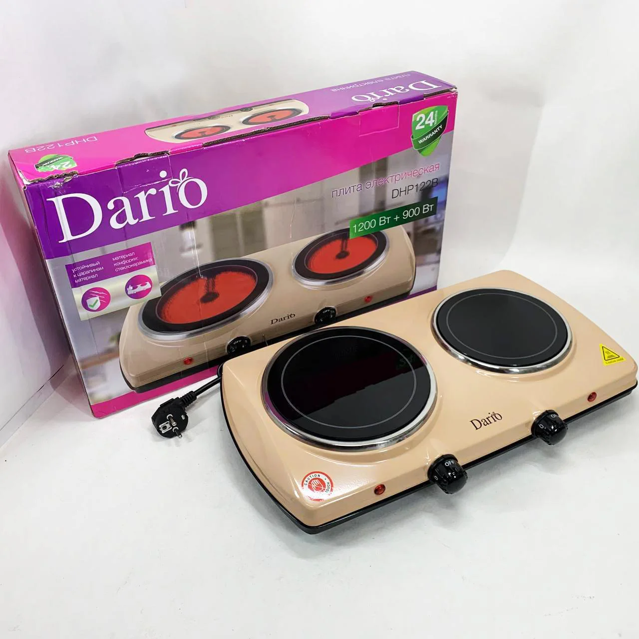 Плита настільна інфрачервона DARIO DHP122B – швидкий та ефективний приготувальний помічник. - Зображення 3