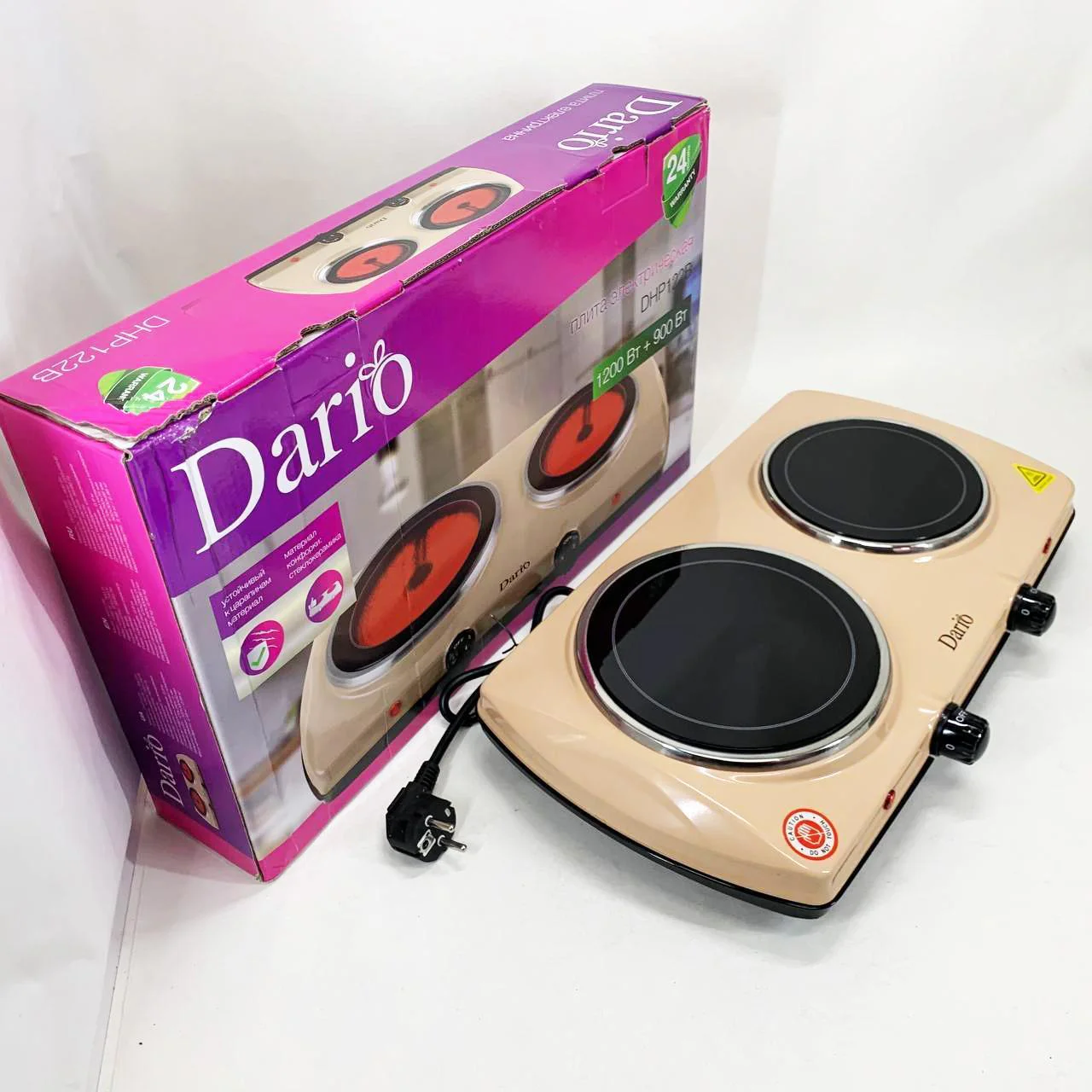 Плита настільна інфрачервона DARIO DHP122B – швидкий та ефективний приготувальний помічник. - Зображення 6