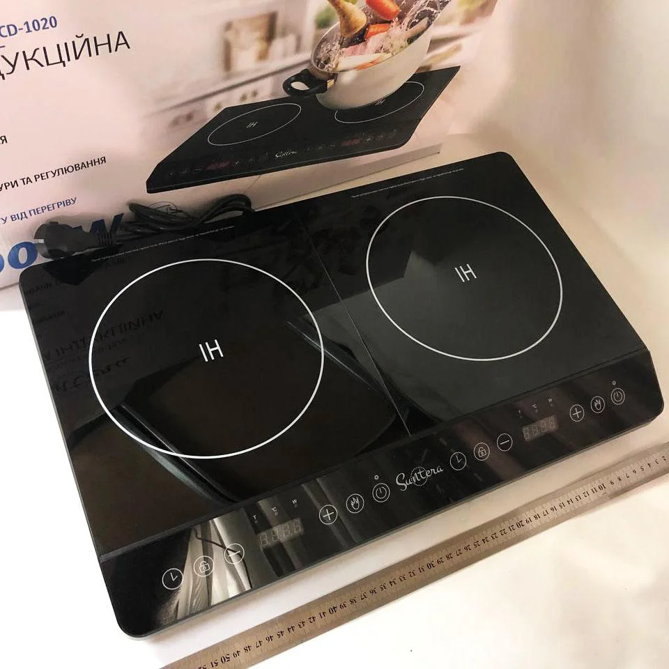 Електроплита індукційна Suntera ICD-1020 з LED дисплеєм для комфортного приготування їжі. - Зображення 2