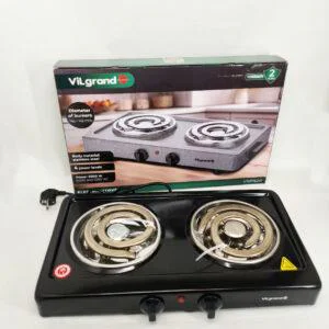 Електроплита Vilgrand VHP162D BLACK 2000Вт – компактне рішення для вашої кухні.