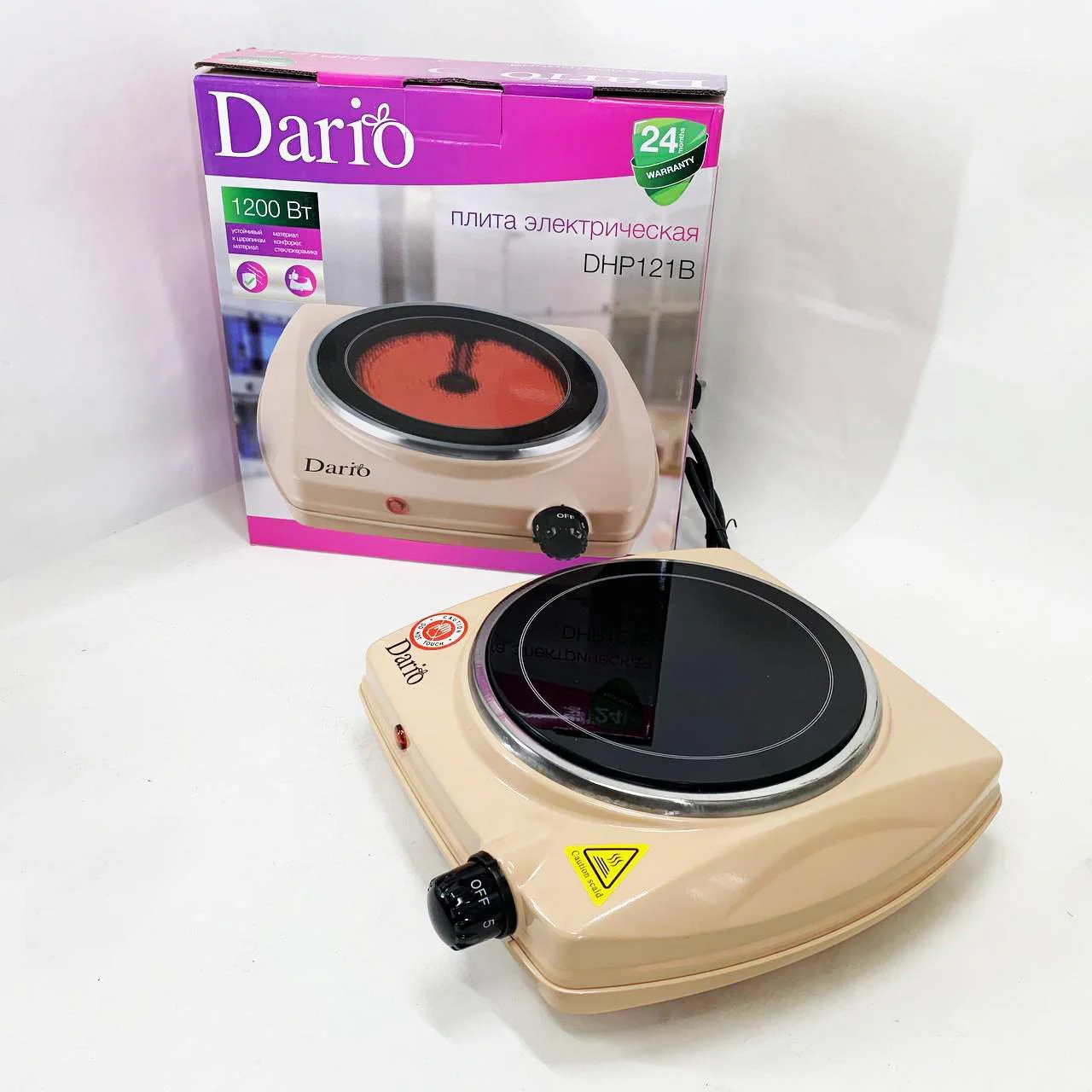 Настільна плита електрична DARIO DHP121B — потужний помічник для приготування їжі. - Зображення 9