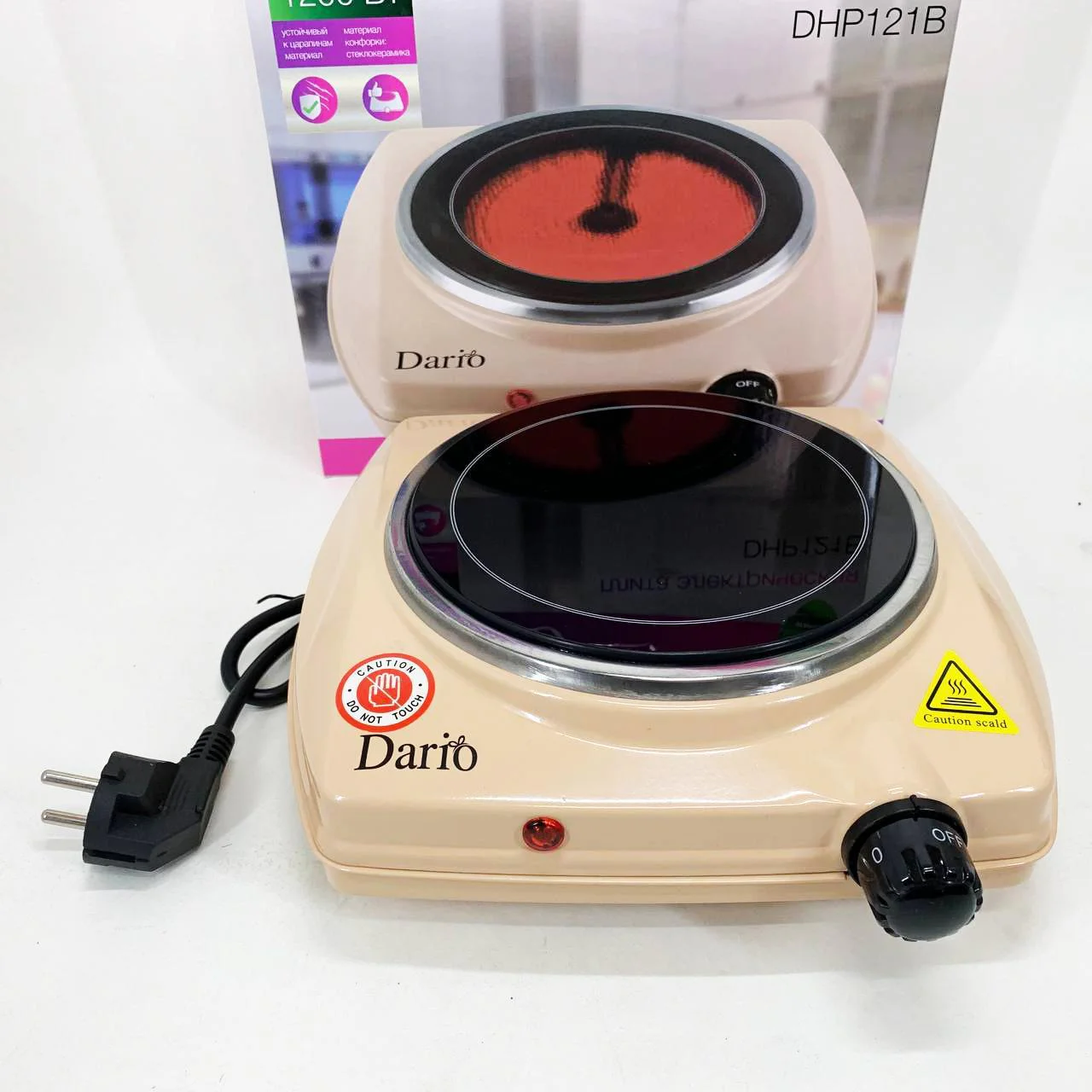 Настільна плита електрична DARIO DHP121B — потужний помічник для приготування їжі. - Зображення 11