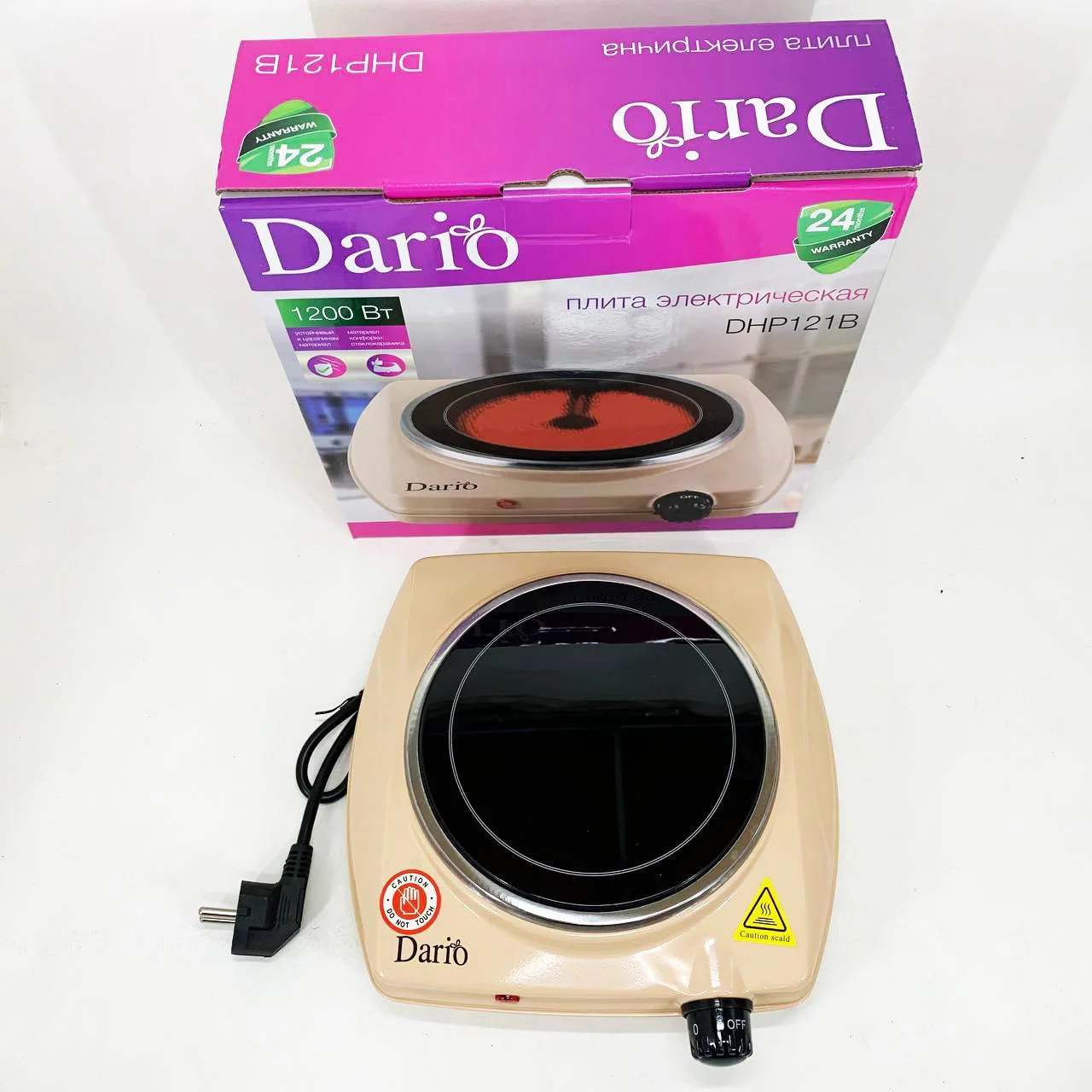 Настільна плита електрична DARIO DHP121B — потужний помічник для приготування їжі. - Зображення 10