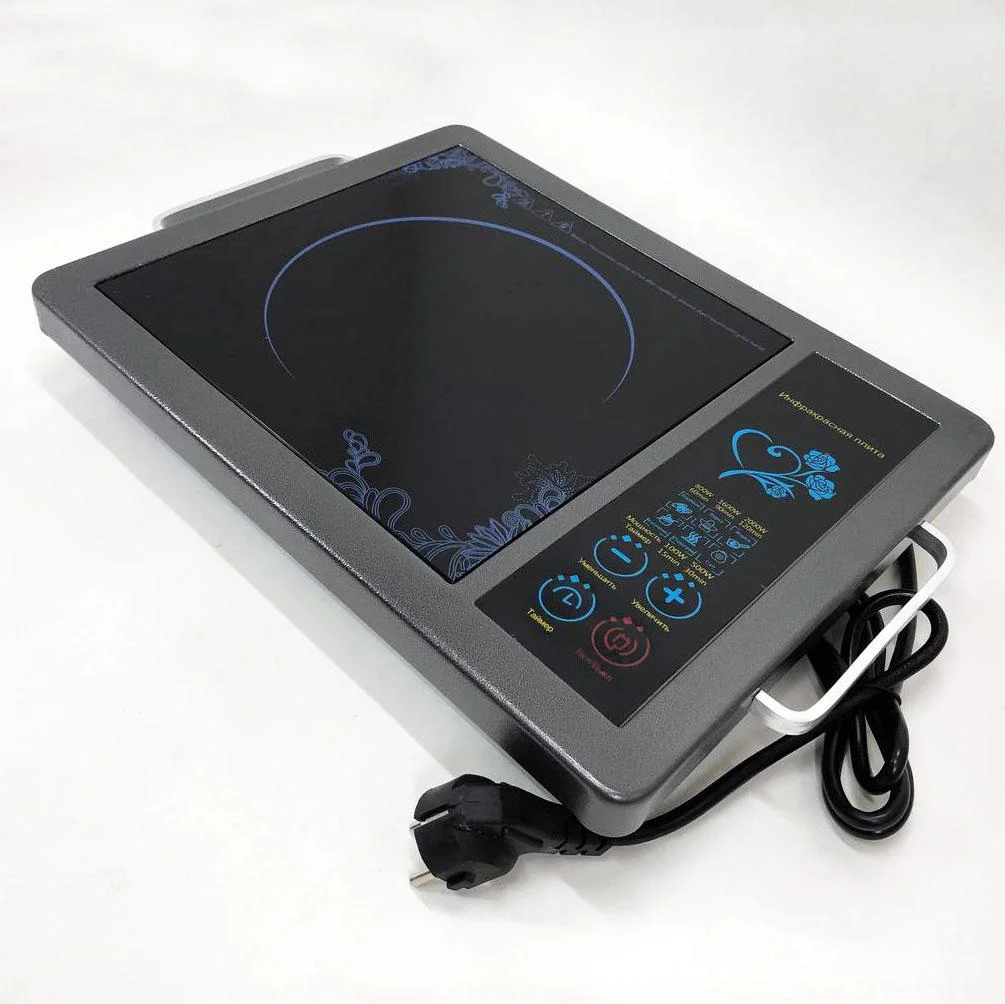 Плита інфрачервона Domotec MS-5842 з потужністю 2000 Вт для швидкого приготування страв. - Зображення 2