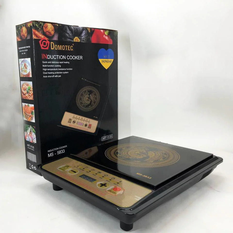 Настільна плита Domotec MS-5833 Однокомфортна Індукційна з потужністю 2000 Вт для швидкого приготування їжі. - Зображення 8