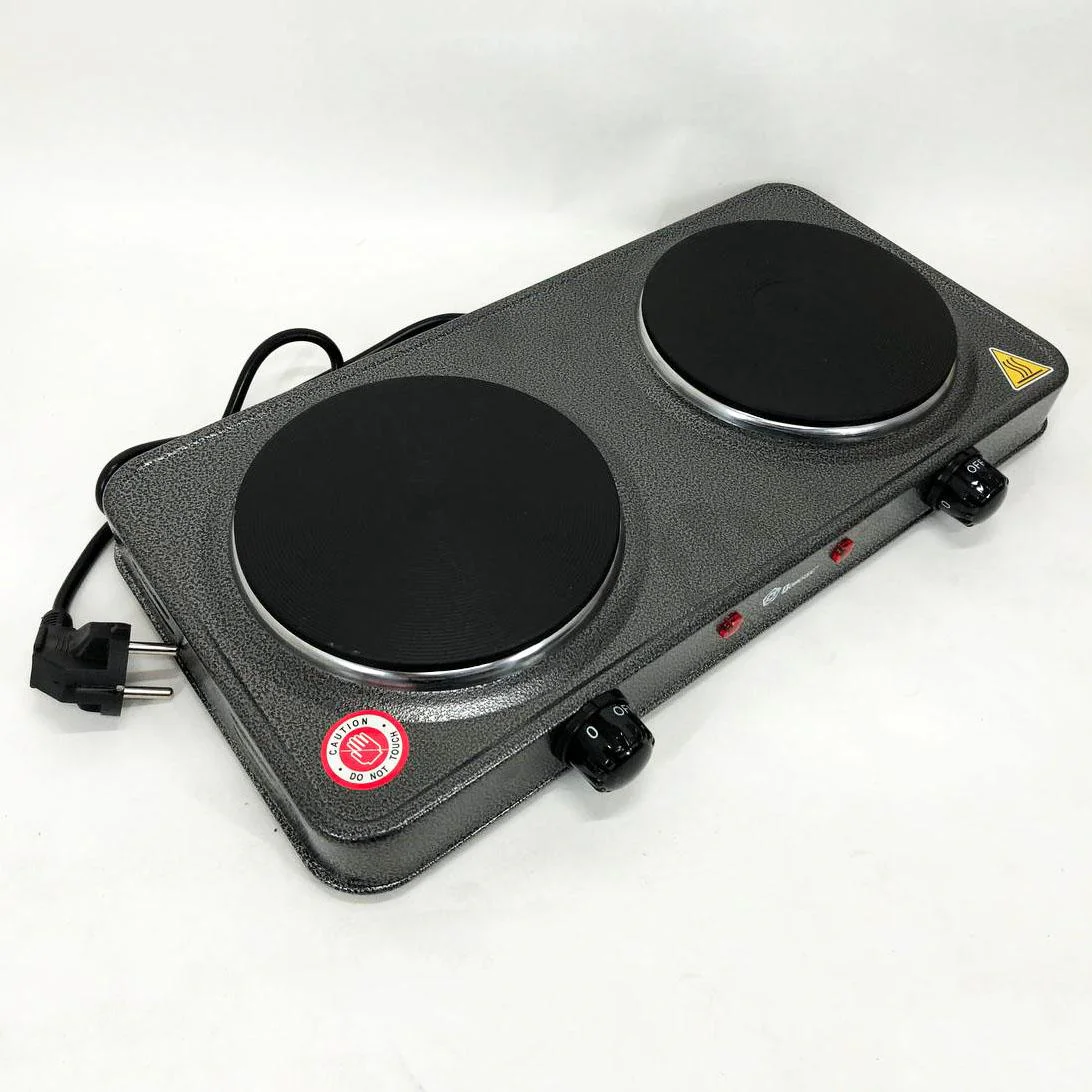 Електроплита Domotec MS-5822 2 конфорки для компактного приготування їжі вдома або на дачі - Зображення 9