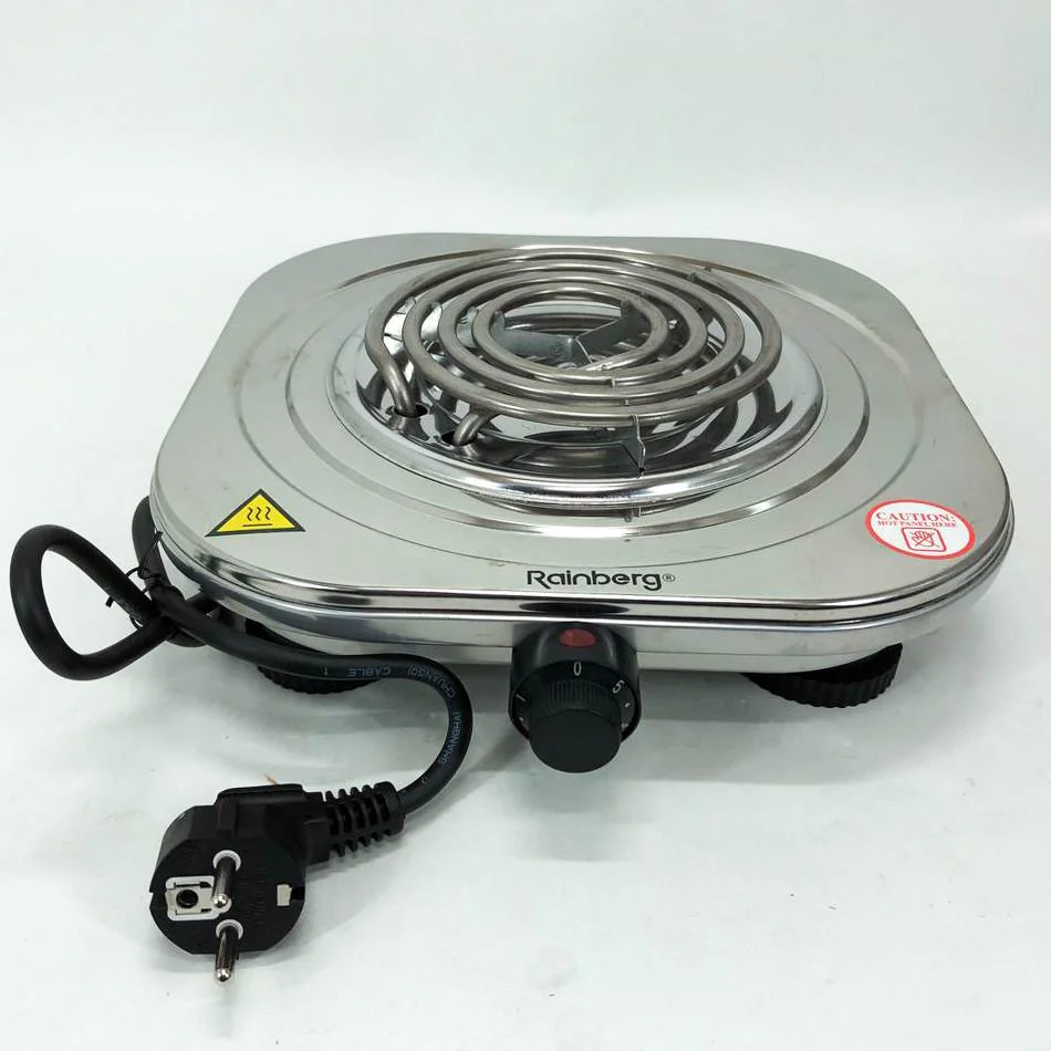 Електроплита Rainberg RB-010 спіральна — компактна плита для кухні з потужністю 2000 Вт. - Зображення 8