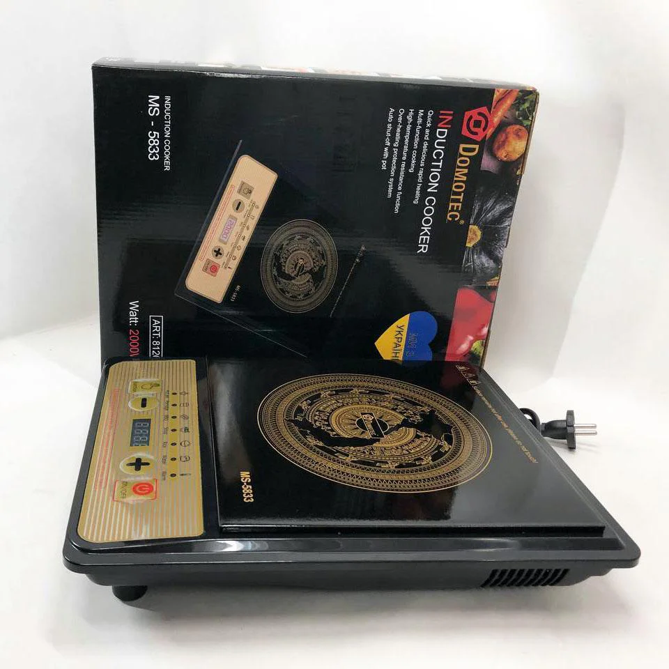 Настільна плита Domotec MS-5833 Однокомфортна Індукційна з потужністю 2000 Вт для швидкого приготування їжі. - Зображення 9