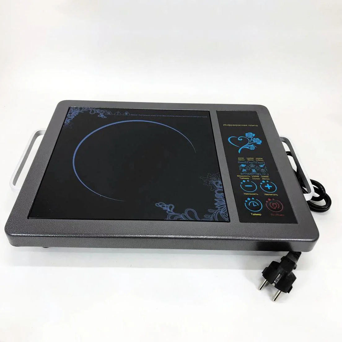 Плита інфрачервона Domotec MS-5842 з потужністю 2000 Вт для швидкого приготування страв. - Зображення 6