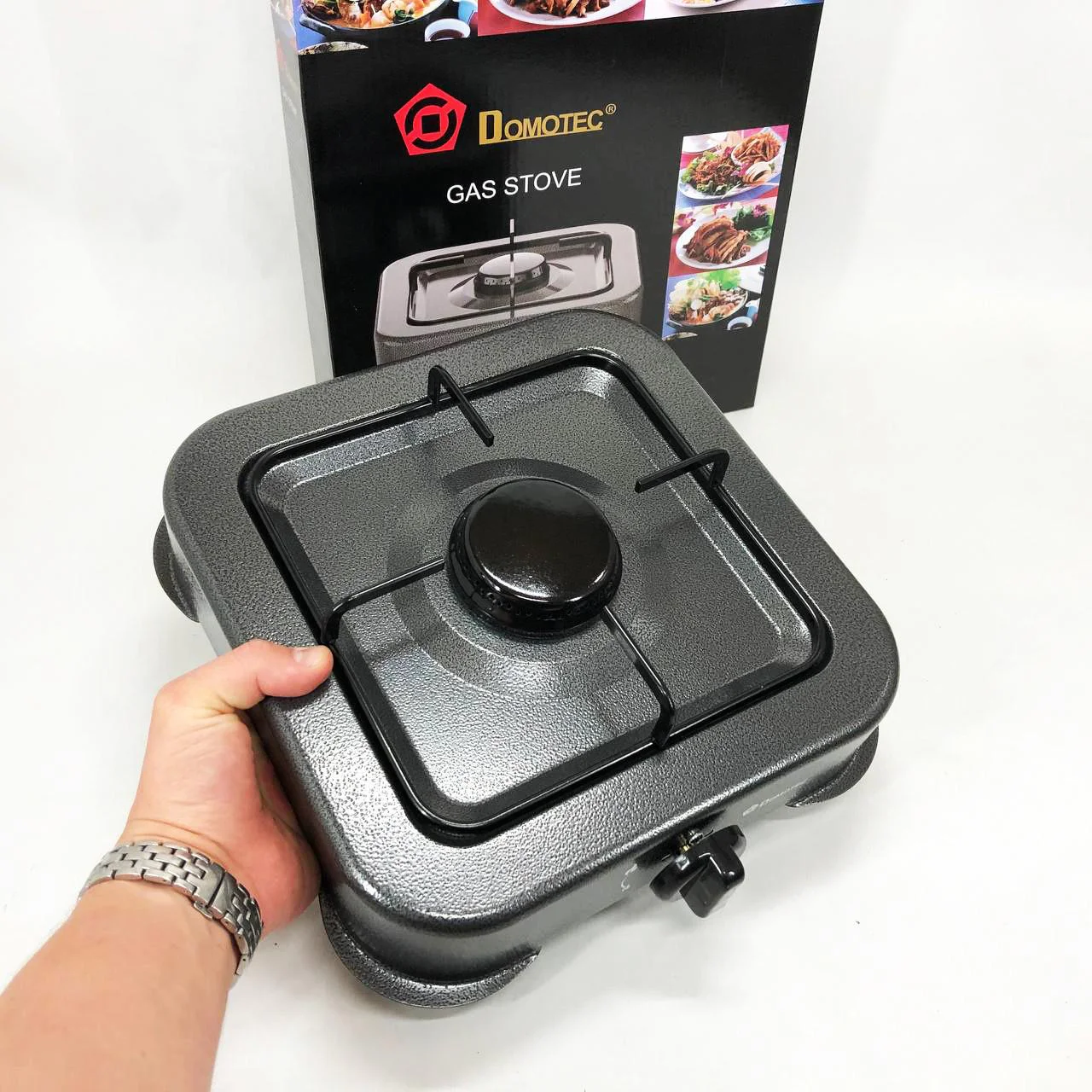 Газова плита DOMOTEC MS-6601 на 1 конфорку. Ідеальне рішення для виїздів та дачі. - Зображення 2