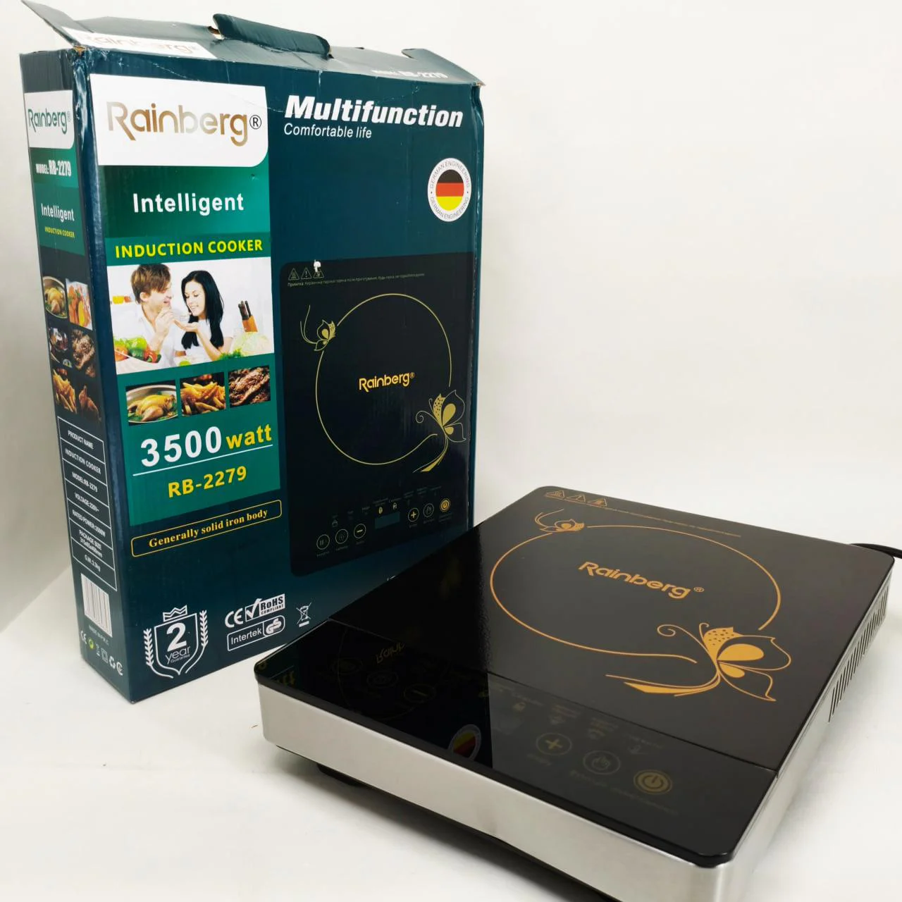 Індукційна плита Rainberg RB-2279 3500Вт з LED-дисплеєм для швидкого та енергоефективного приготування їжі. - Зображення 3