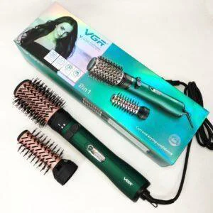 Фен-щітка для волосся 2в1 VGR V-498 Обертовий стайлер браш